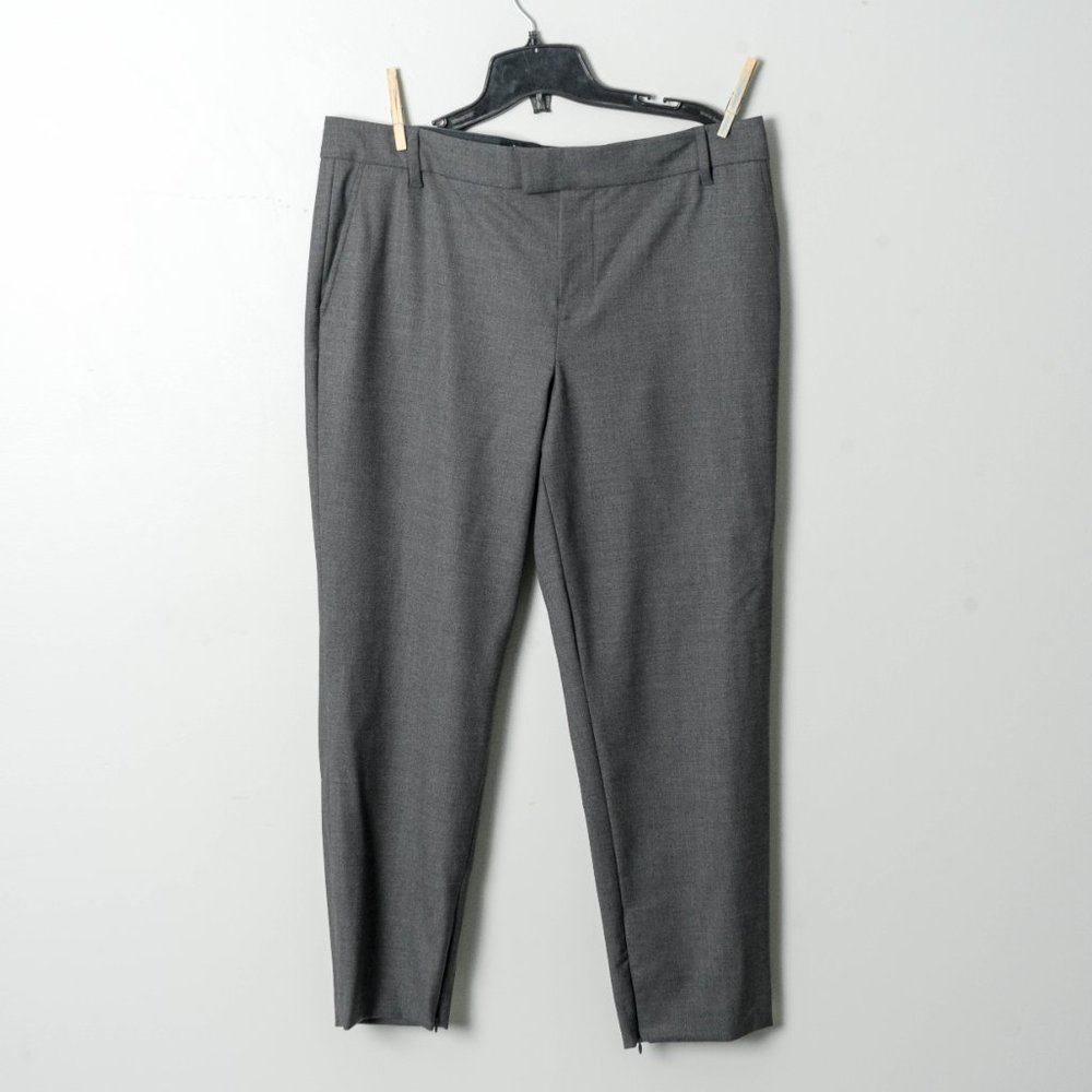 NWOT 424 Fifth grey ankle pants - with Zippers - ITALY - sz 14